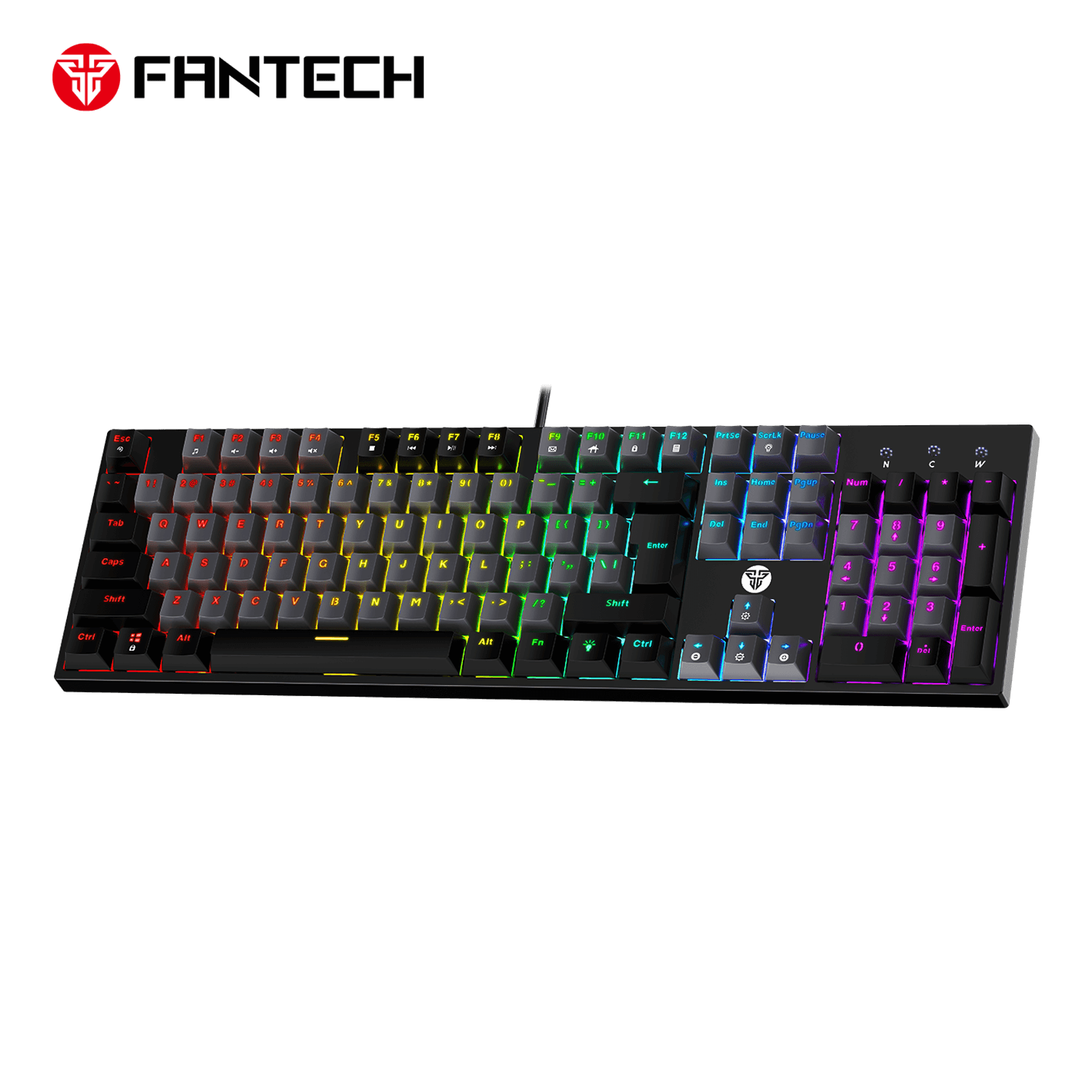 FANTECH ATOM104 MK886V2 GAMING MECHANICAL KEYBOARD - SUMI EDITION GREY