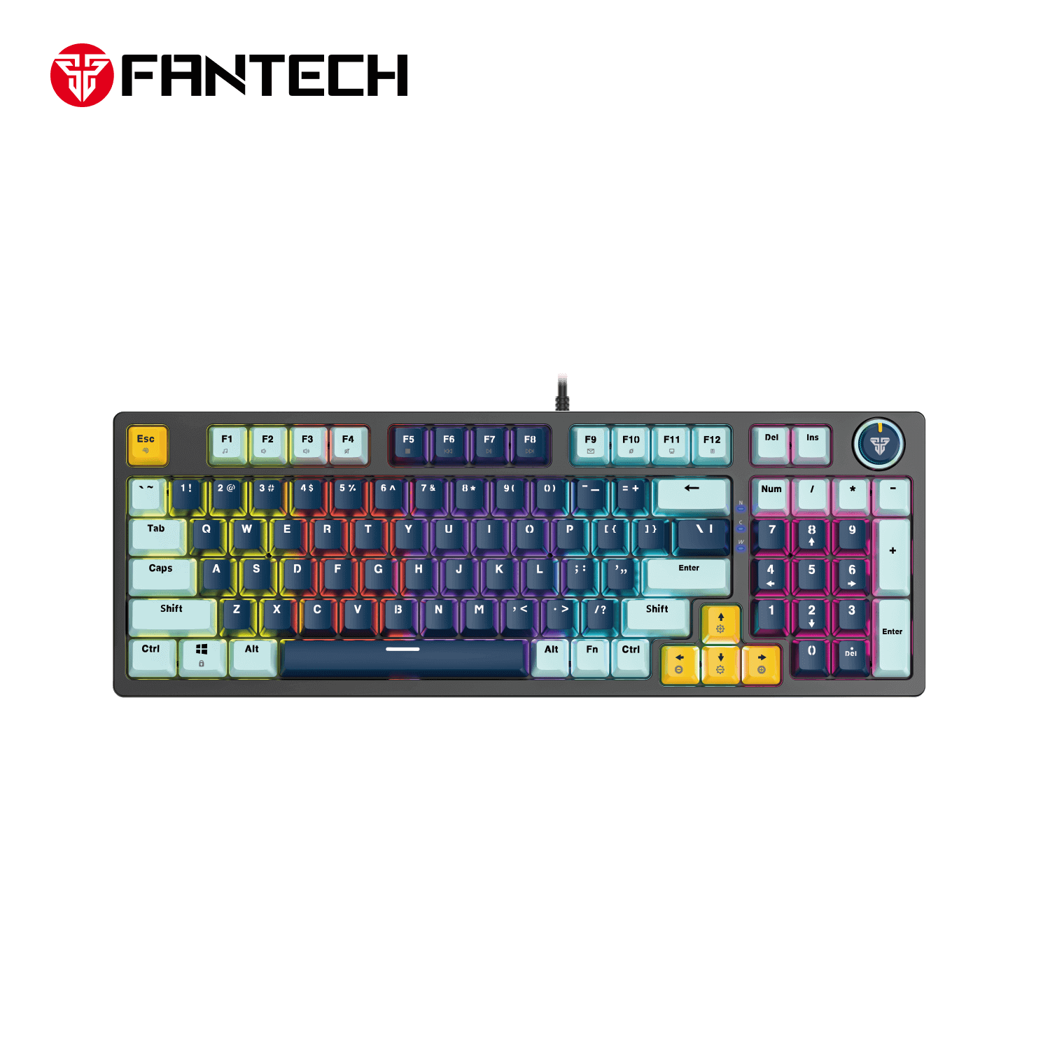 FANTECH ATOM 96 MK890V2 NABRD Navy MECHANICAL KEYBOARD Eng/عربي