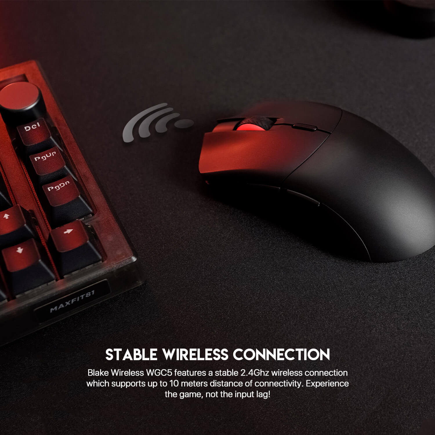 FANTECH WGC5S BLAKE S DUAL MODE WIRELESS GAMING MOUSE Polling Rate 1000Hz - Black