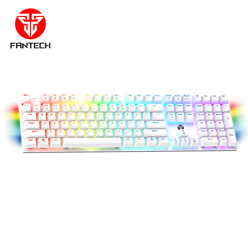 FANTECH MAXFIT108 MK855 RGB Mechanical Keyboard WHITE