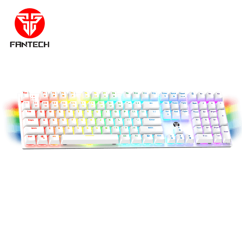 FANTECH MAXFIT108 MK855 RGB Mechanical Keyboard WHITE