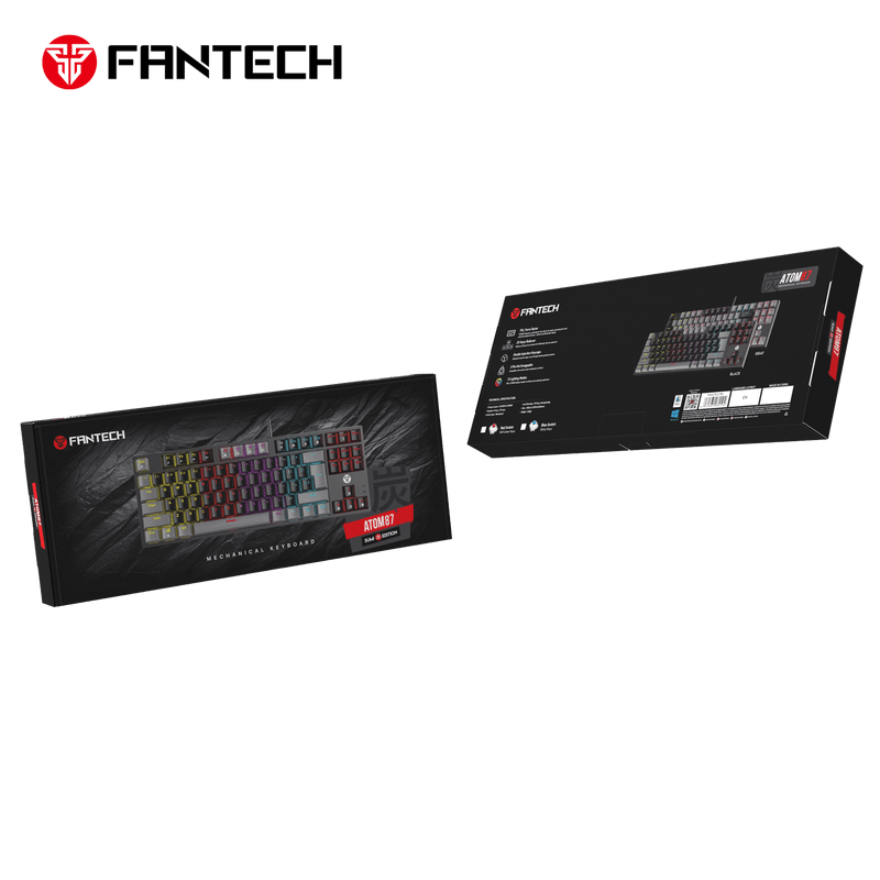 Fantech Atom 87 MK876 V2 Sumi Edition Mechanical Keyboard Black