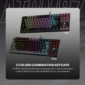Fantech Atom 87 MK876 V2 Sumi Edition Mechanical Keyboard Black