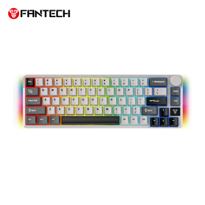 FANTECH MK919 ATOM PRO66 Mechanical Gaming Keyboard light Grey - 3 Mode Connection Eng/عربي