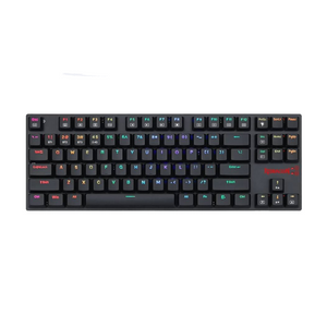 Redragon K607 Low Profile Mechanical Gaming Keyboard 87 Key Tenkeyless RGB LED Backlit Wired Computer Keyboard with Blue Switches for Windows PC - عربي/eng