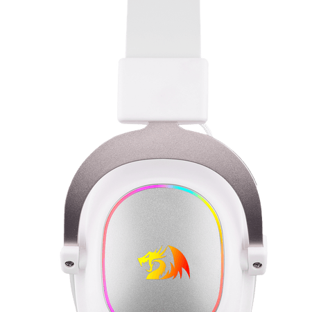 Redragon H510 Zeus-X RGB White Wired Gaming Headset - 7.1 Surround Sound - 53MM Audio Drivers in Memory Foam Ear Pads w/Durable Fabric Cover- Multi Platforms Headphone - USB Powered for PC/PS4/NS