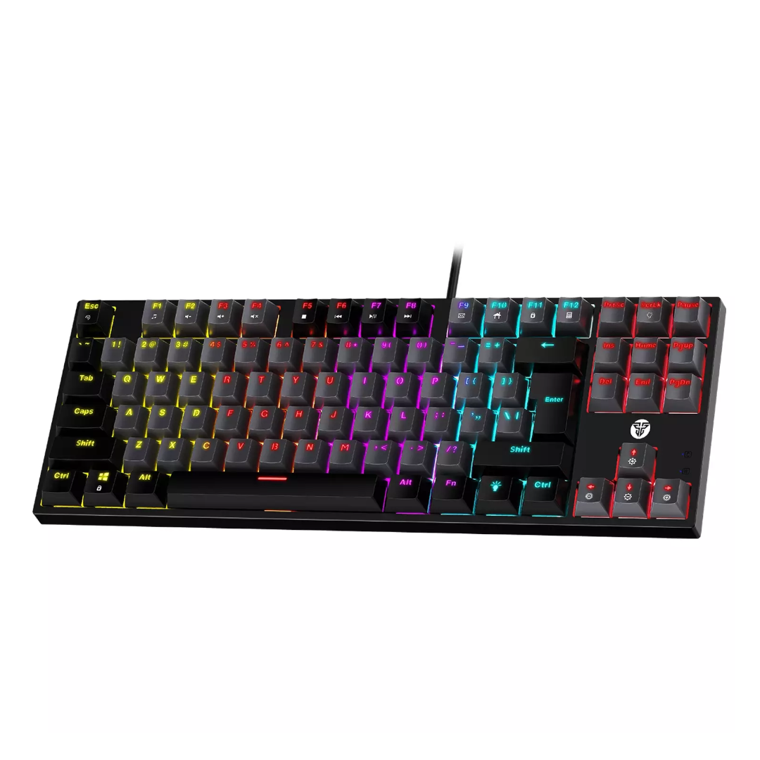 Fantech Atom TKL MK876 V2 RGB Blue Switches GRAY Wired Mechanical Keyboard