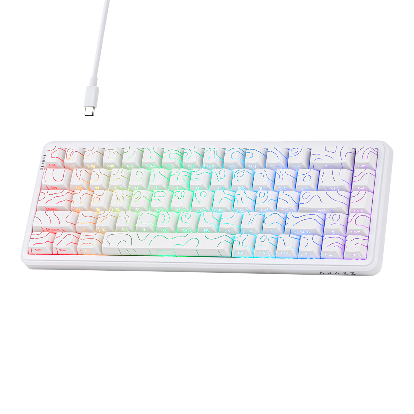AJAZZ AK680 MAX Magnetic Switch keyboard (WHITE COUNTER)