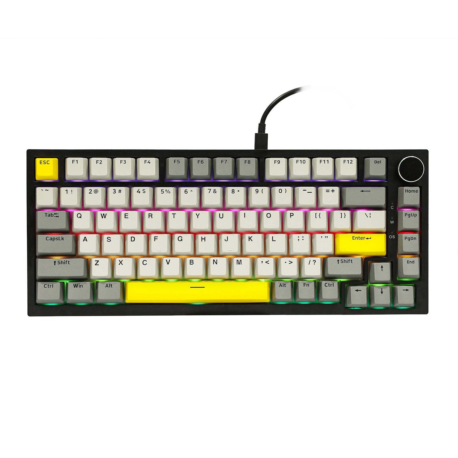 AJAZZ AK820 75% Gasket-mounted Type-C Wired Ajazz Moon Switch Mechanical Keyboard