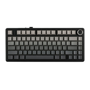 AULA F75 Mechanical Keyboard Gaming, 2.4 GHz/Type-C/BT5.0 Wireless Gaming Keyboard 75 Percent, Side Engraved, Structure of Seal, Hot Swappable Wireless Keyboard RGB (Grey with Colour Gradient)