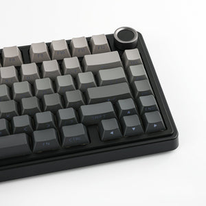 AULA F75 Mechanical Keyboard Gaming, 2.4 GHz/Type-C/BT5.0 Wireless Gaming Keyboard 75 Percent, Side Engraved, Structure of Seal, Hot Swappable Wireless Keyboard RGB (Grey with Colour Gradient)