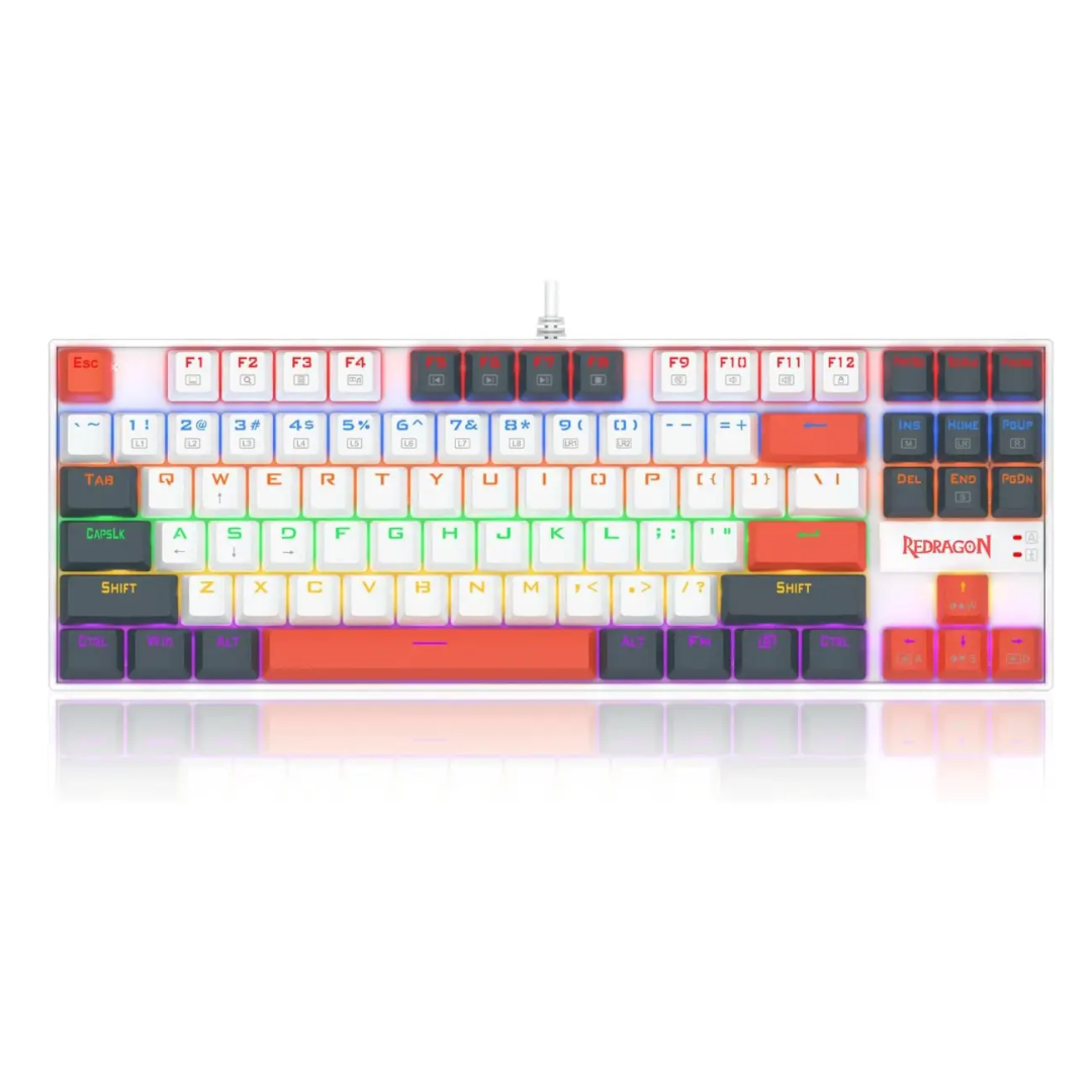 Redragon K552WLR KUMARA Mechanical Gaming Keyboard – Red Switches – Rainbow LED