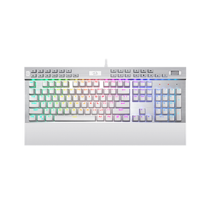 Redragon K550W RGB Yama 131 Key RGB LED Illuminated Backlit White Mechanical Keyboard