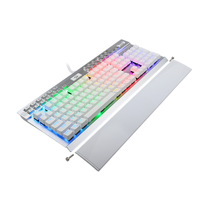 Redragon K550W RGB Yama 131 Key RGB LED Illuminated Backlit White Mechanical Keyboard