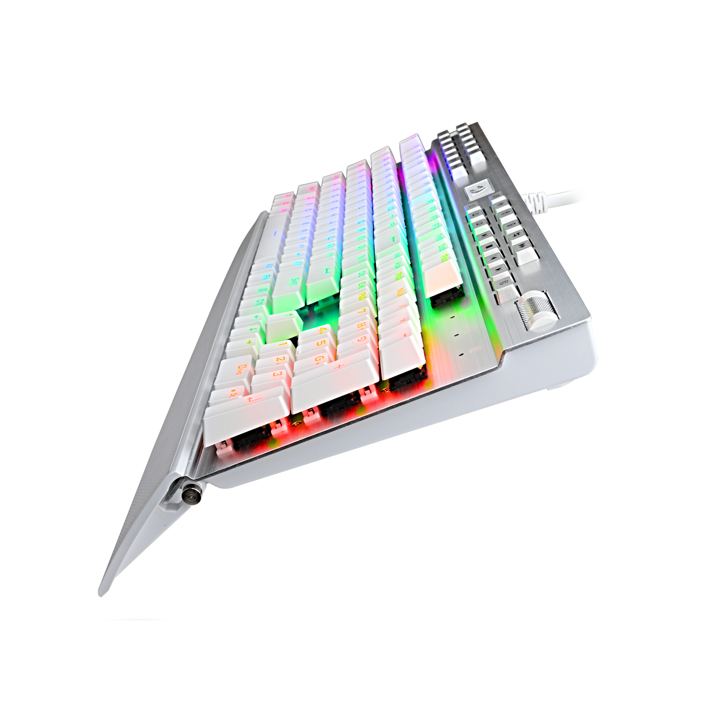 Redragon K550W RGB Yama 131 Key RGB LED Illuminated Backlit White Mechanical Keyboard