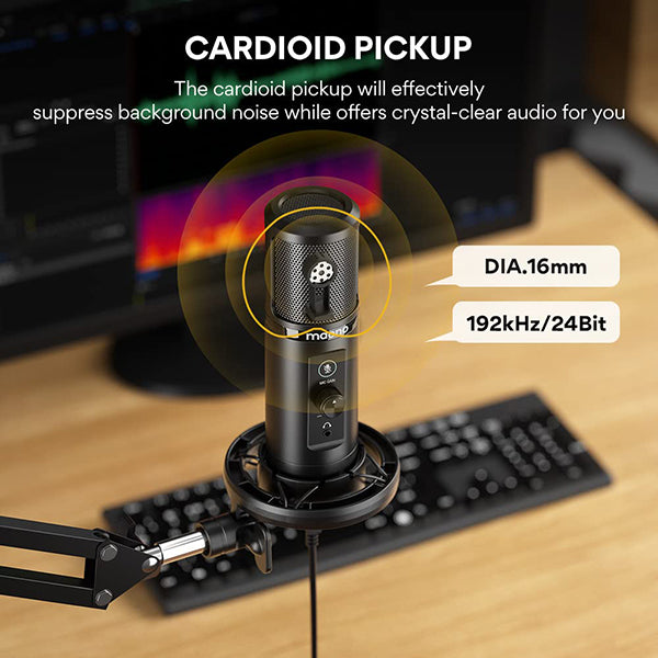 MAONO PM422 Podcast USB Microphone Plug & Play
