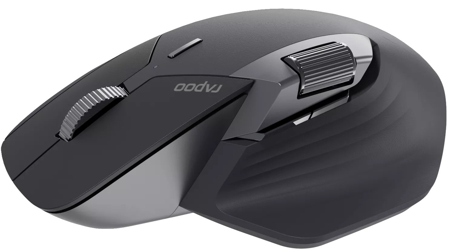 Rapoo MT760L Multi-mode Wireless Optical Mouse - Black Ergonomic Design