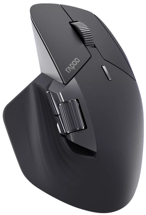 Rapoo MT760L Multi-mode Wireless Optical Mouse - Black Ergonomic Design
