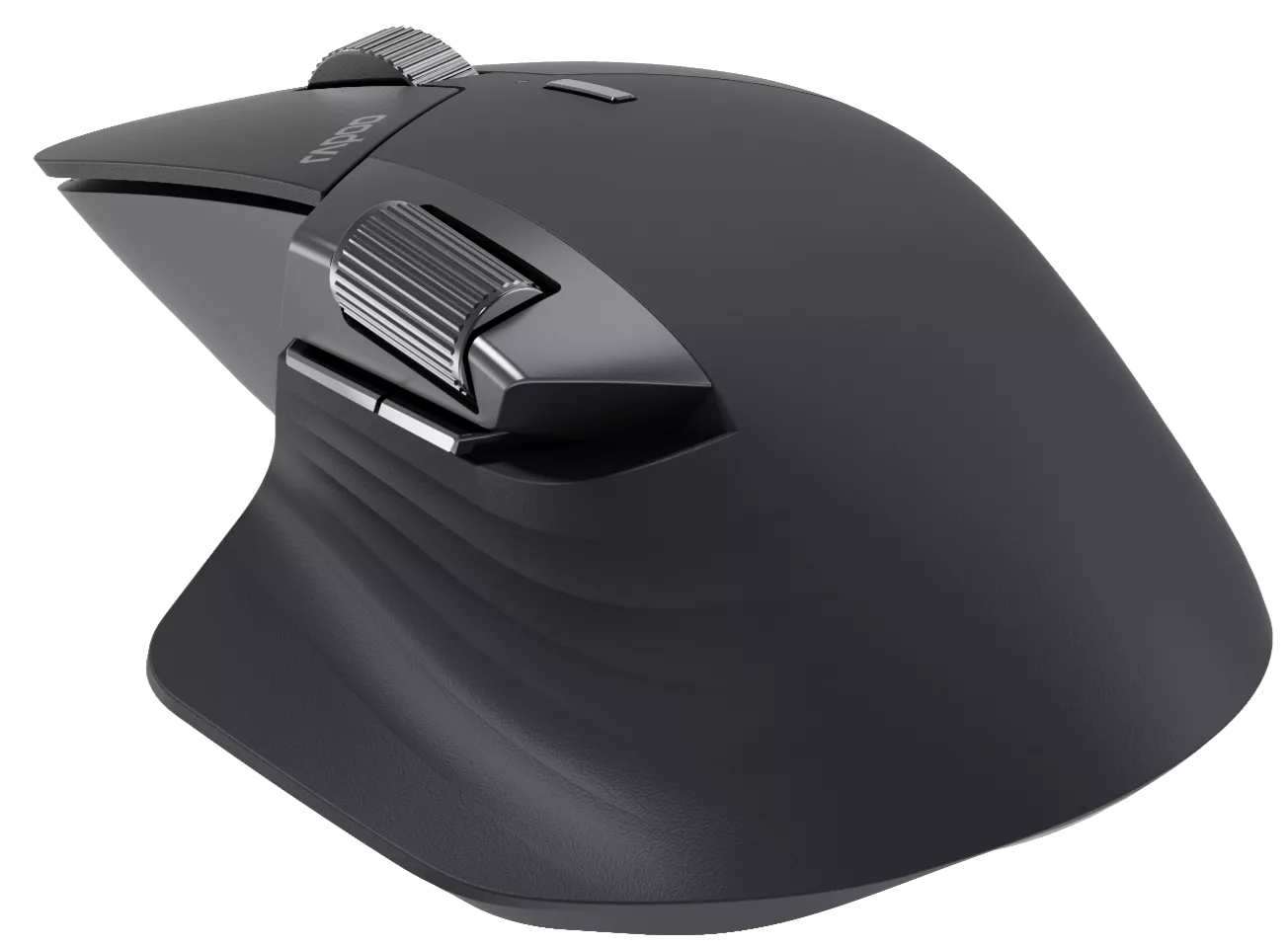 Rapoo MT760L Multi-mode Wireless Optical Mouse - Black Ergonomic Design