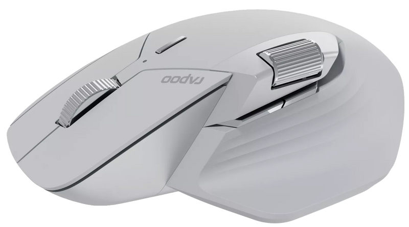 Rapoo MT760L Multi-mode Wireless Optical Mouse - white Ergonomic Design