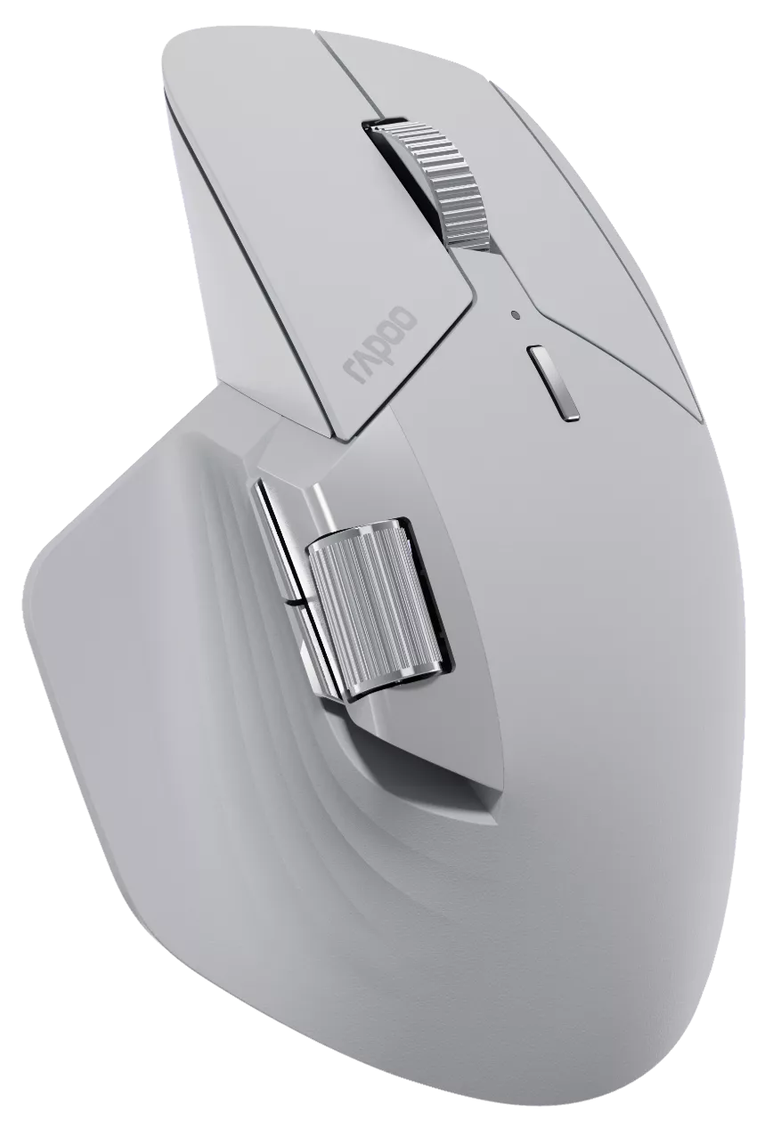 Rapoo MT760L Multi-mode Wireless Optical Mouse - white Ergonomic Design