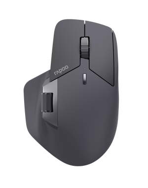 Rapoo MT760L Multi-mode Wireless Optical Mouse - Black Ergonomic Design