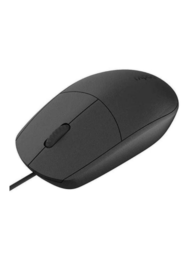 Rapoo N100 Wired Optical USB Mouse Black