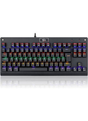 Redragon K568R Dark Avenger Gaming Keyboard with Blue Switches - Rainbow LED Lighting - عربي/eng