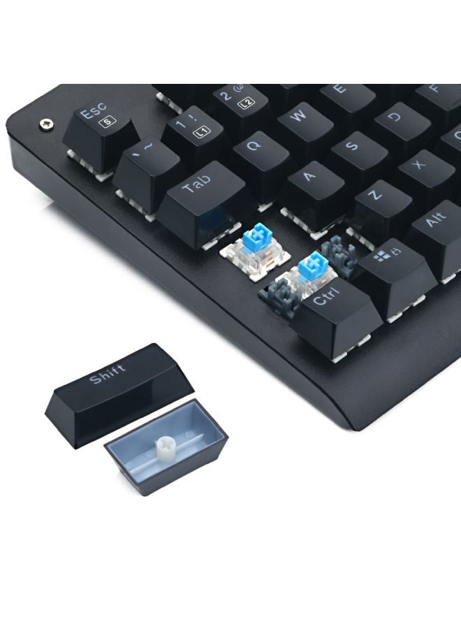 Redragon K568R Dark Avenger Gaming Keyboard with Blue Switches - Rainbow LED Lighting - عربي/eng