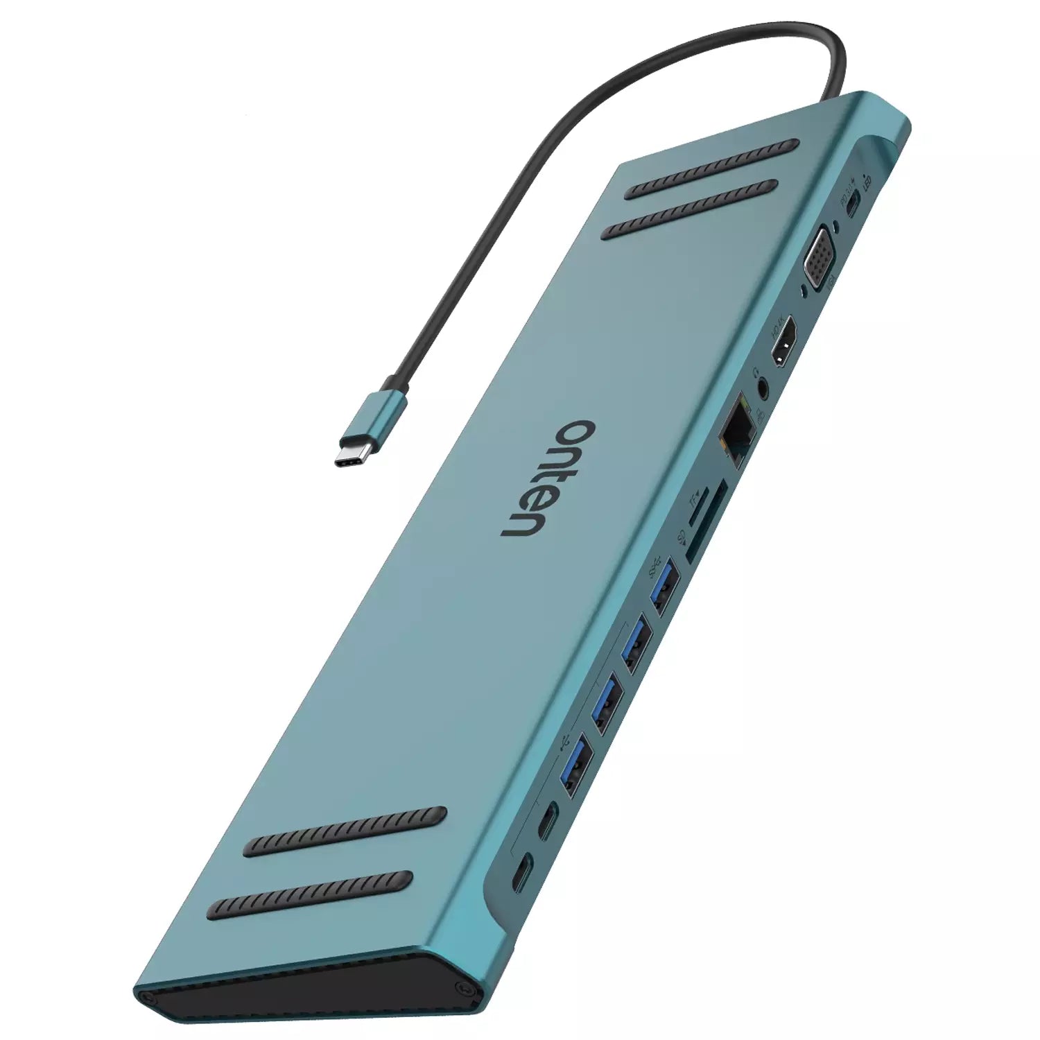 ONTEN 9199A USB C Docking Station 13 in 1 HDMI VGA PD(3.0), 4*USB, 2*USB C, 10/100M Gigabit