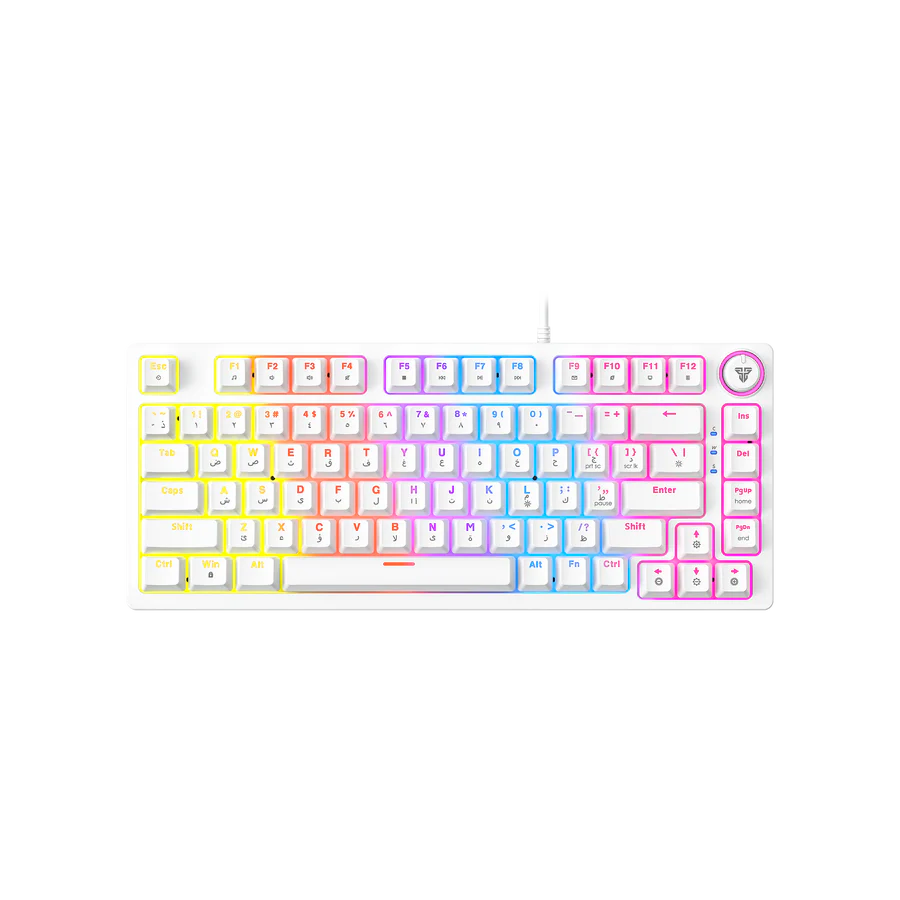 Fantech Mizu Series ATOM81 MK875V2 75% Mechanical Gaming Keyboard WHITE | ATOM81 MK875V2 - عربي/eng