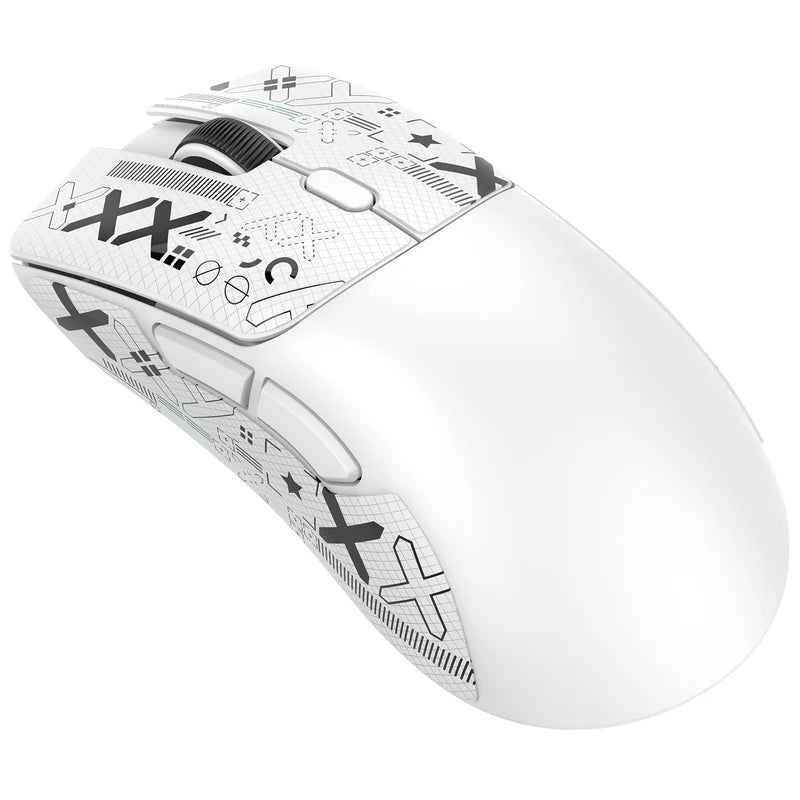 ATTACK SHARK R1 Wireless/Wired Gaming Mouse (White+Sticker)
