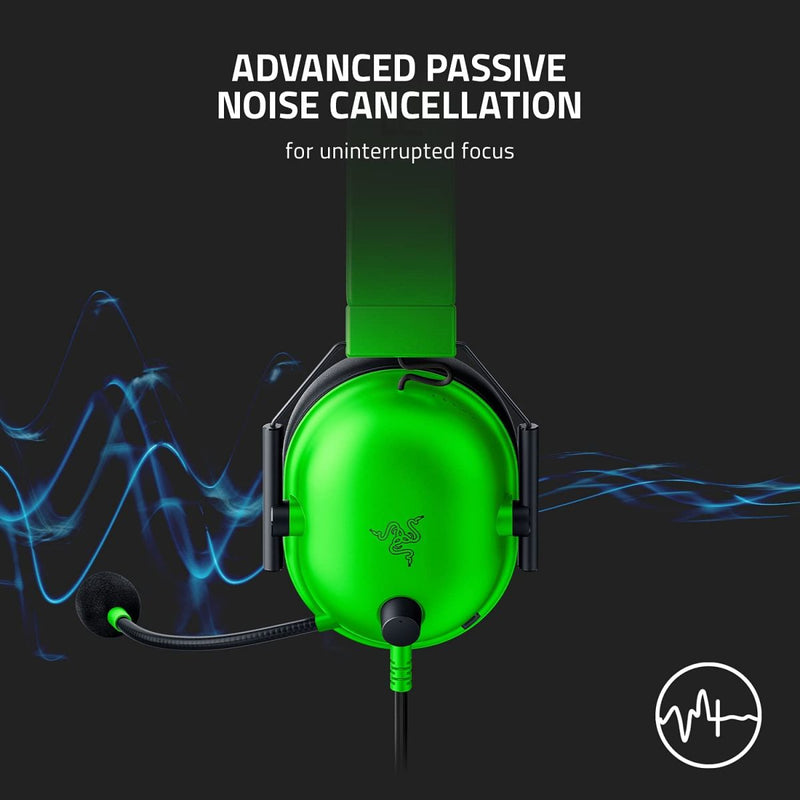 RAZER Blackshark V2 X Gaming Headset 7.1 Surround Sound (Green)