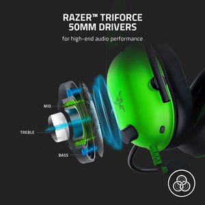 RAZER Blackshark V2 X Gaming Headset 7.1 Surround Sound (Green)
