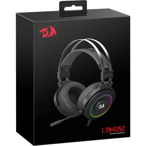 REDRAGON - H320 RGB Lamia Wired 7.1 Gaming Headset - Black