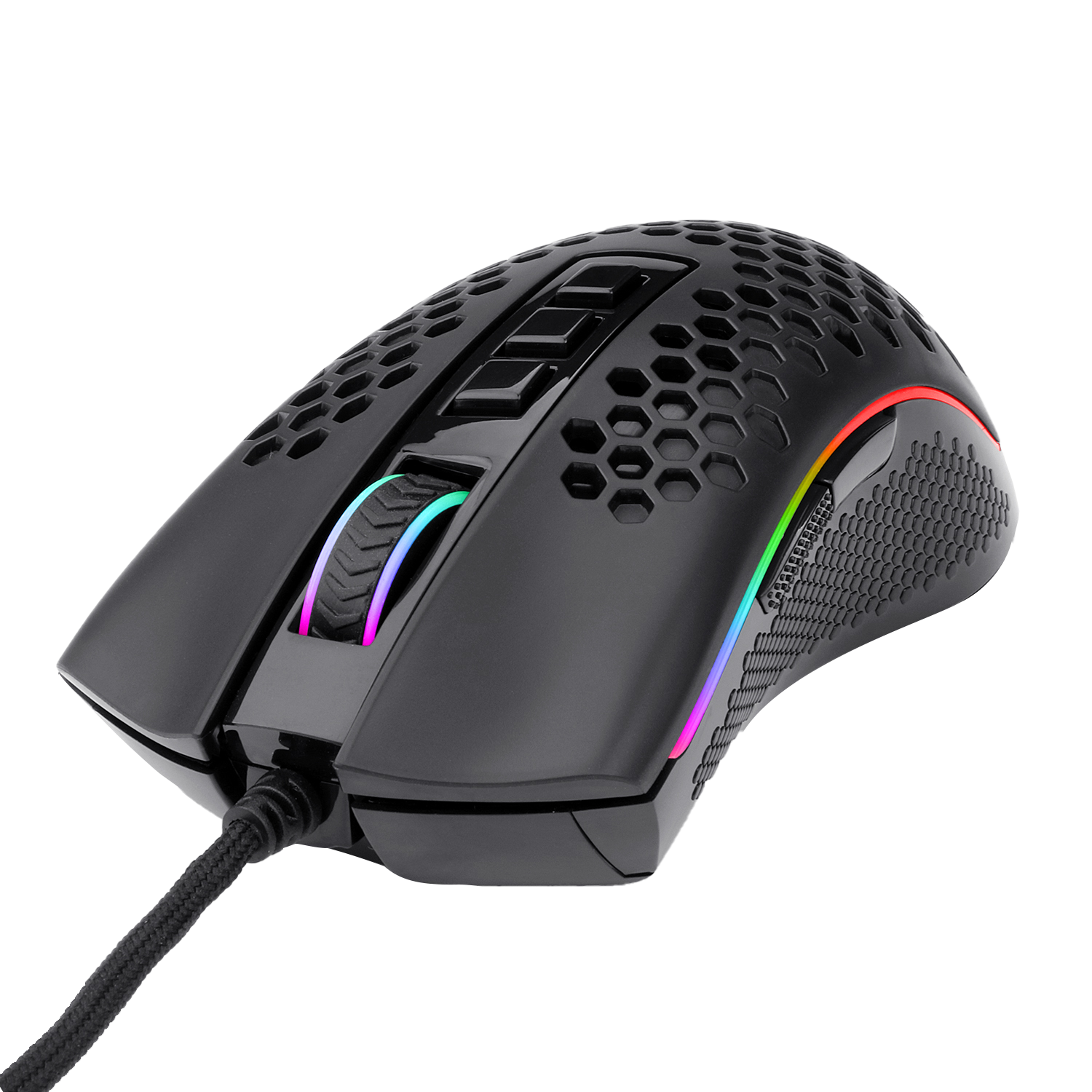 Redragon M808 Storm Lightweight RGB Gaming Mouse, 85g Ultralight Honeycomb Shell