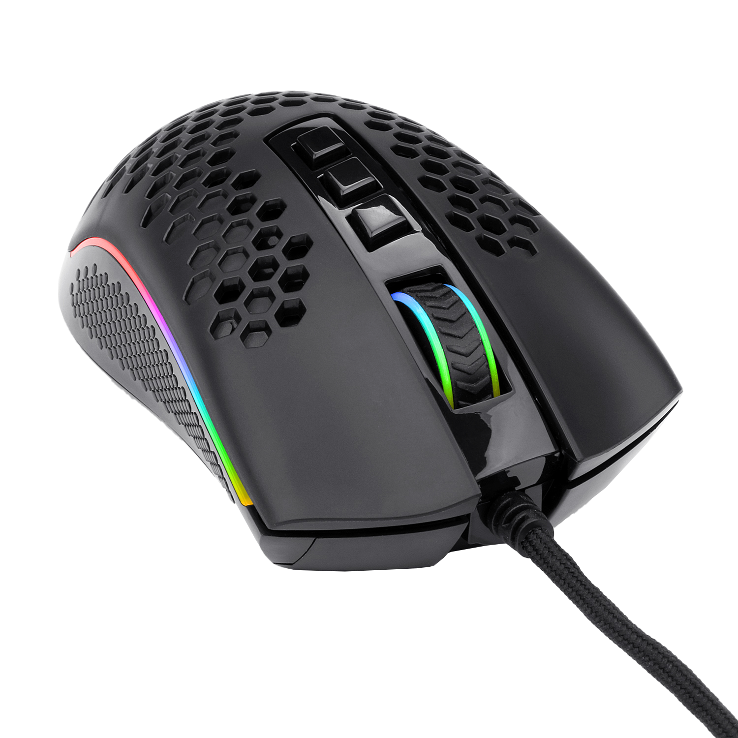 Redragon M808 Storm Lightweight RGB Gaming Mouse, 85g Ultralight Honeycomb Shell