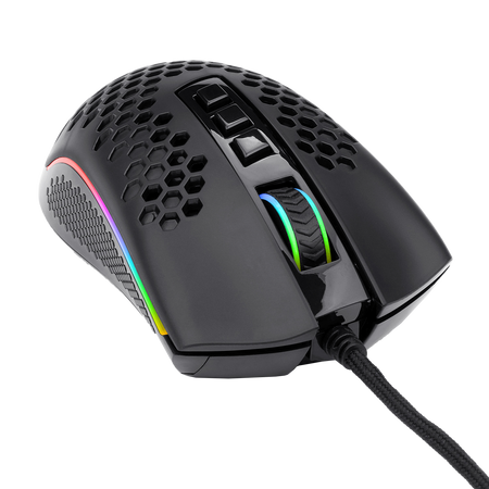 Redragon M808 Storm Lightweight RGB Gaming Mouse, 85g Ultralight Honeycomb Shell