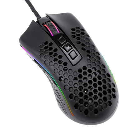 Redragon M808 Storm Lightweight RGB Gaming Mouse, 85g Ultralight Honeycomb Shell