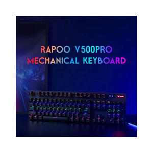 Rapoo V500Pro Backlit Mechanical Wirless Gaming Keyboard - Black