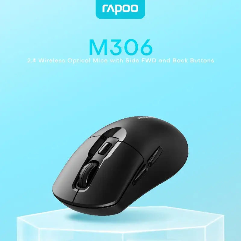 RAPOO M306 2.4 Wireless Optical Mice with Side FWD and Back Buttons