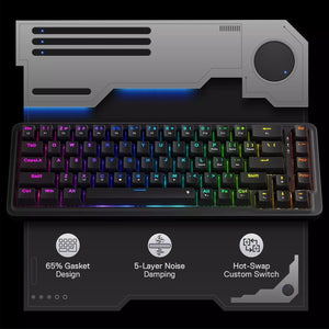 Redragon K709 65% Wired Gasket RGB Gaming Keyboard
