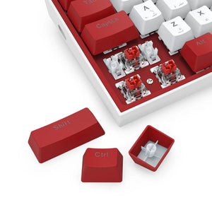 Redragon K617WR-RGB Fizz White/Red Compact 60% Mechanical Gaming Keyboard