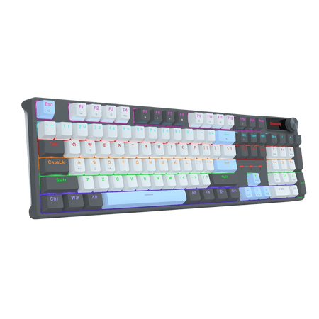 Redragon CAESURA K718 Rainbow Backlit Wired 104 Keys Gaming Keyboard