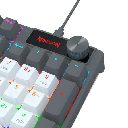 Redragon CAESURA K718 Rainbow Backlit Wired 104 Keys Gaming Keyboard