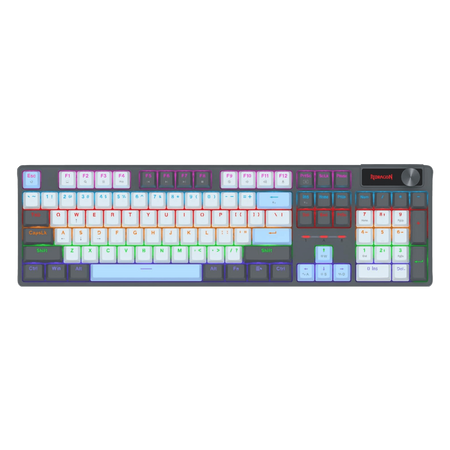 Redragon CAESURA K718 Rainbow Backlit Wired 104 Keys Gaming Keyboard