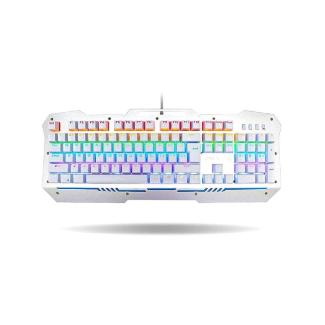 Aula F2009 LED Backlight Wired Backlit Professional Mechanical Gaming Keyboard - White