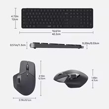 Rapoo 9560M Wireless Keyboard and Mouse Combo, Blade-Series E9550L