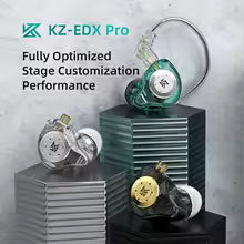 KZ EDX Pro Dynamic Drivers Hi-Fi Bass Dual Magnetic Dynamic Earbuds imes without mic