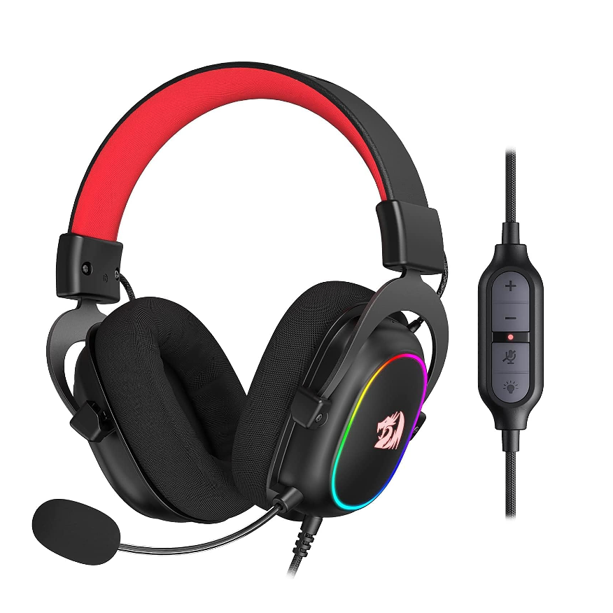 Redragon H510 Zeus‑X RGB Gaming Headset – Wired 7.1 Surround, 53 mm Drivers, RGB, Detachable Mic